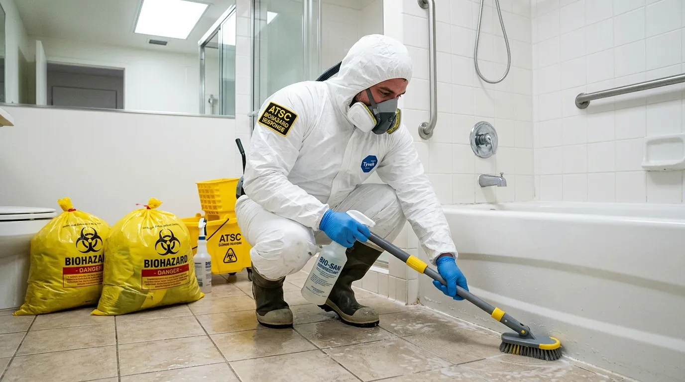Decontamination equipment deployed for Blood Cleanup in Sienna Plantation